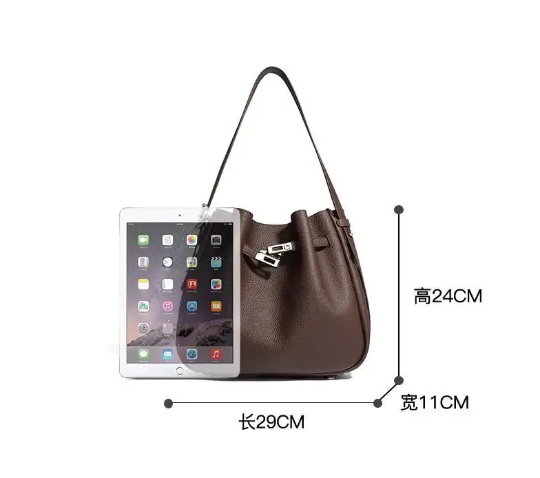 Designer Luxury Bag Women's Genuine Leather Handbag Ladies Large Women's Bag High-quality Casual Crossbody Bags New Bucket Bags