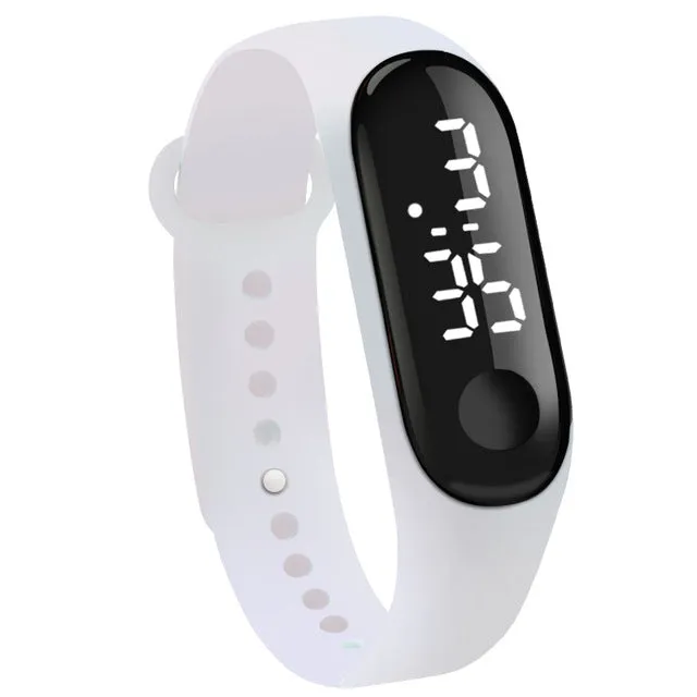 Digital Touch Screen LED Display Silicone Strap Men Women Couple Wristwatch Electronic Bracelet Watches Kids Sport Fitness Clock