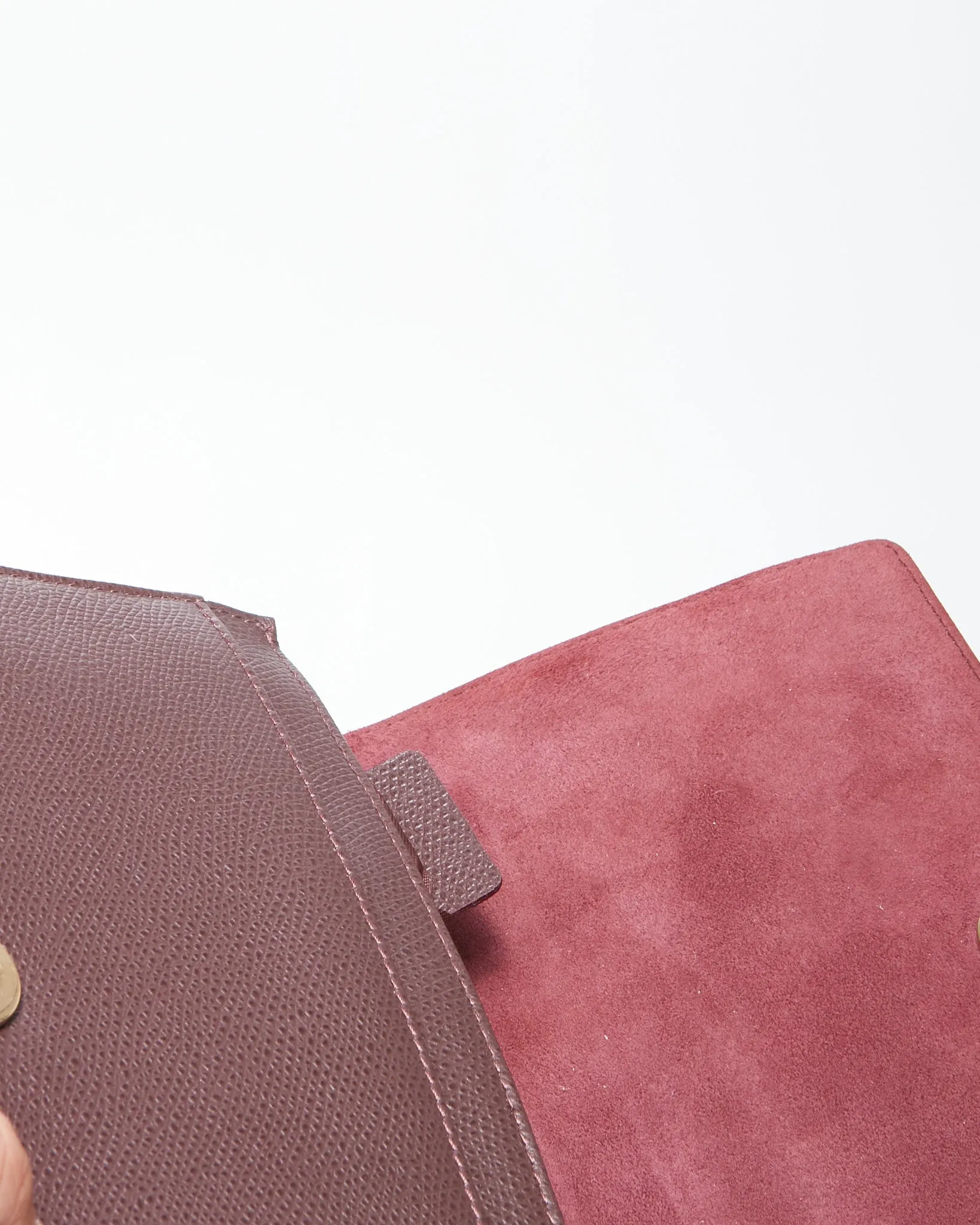 Dior Burgundy Leather Diorama Wallet On Chain Bag