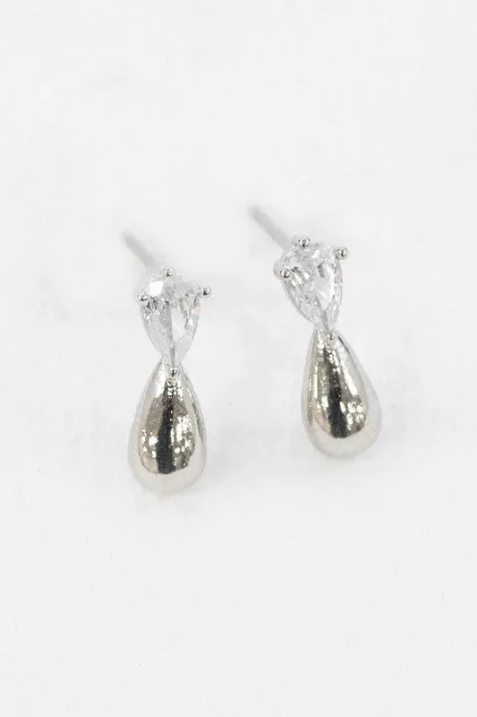 Droplet Stone Earrings