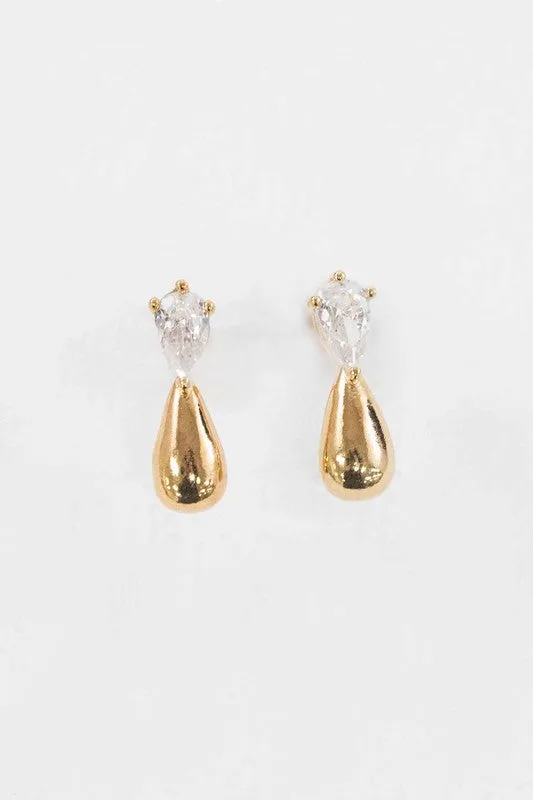 Droplet Stone Earrings