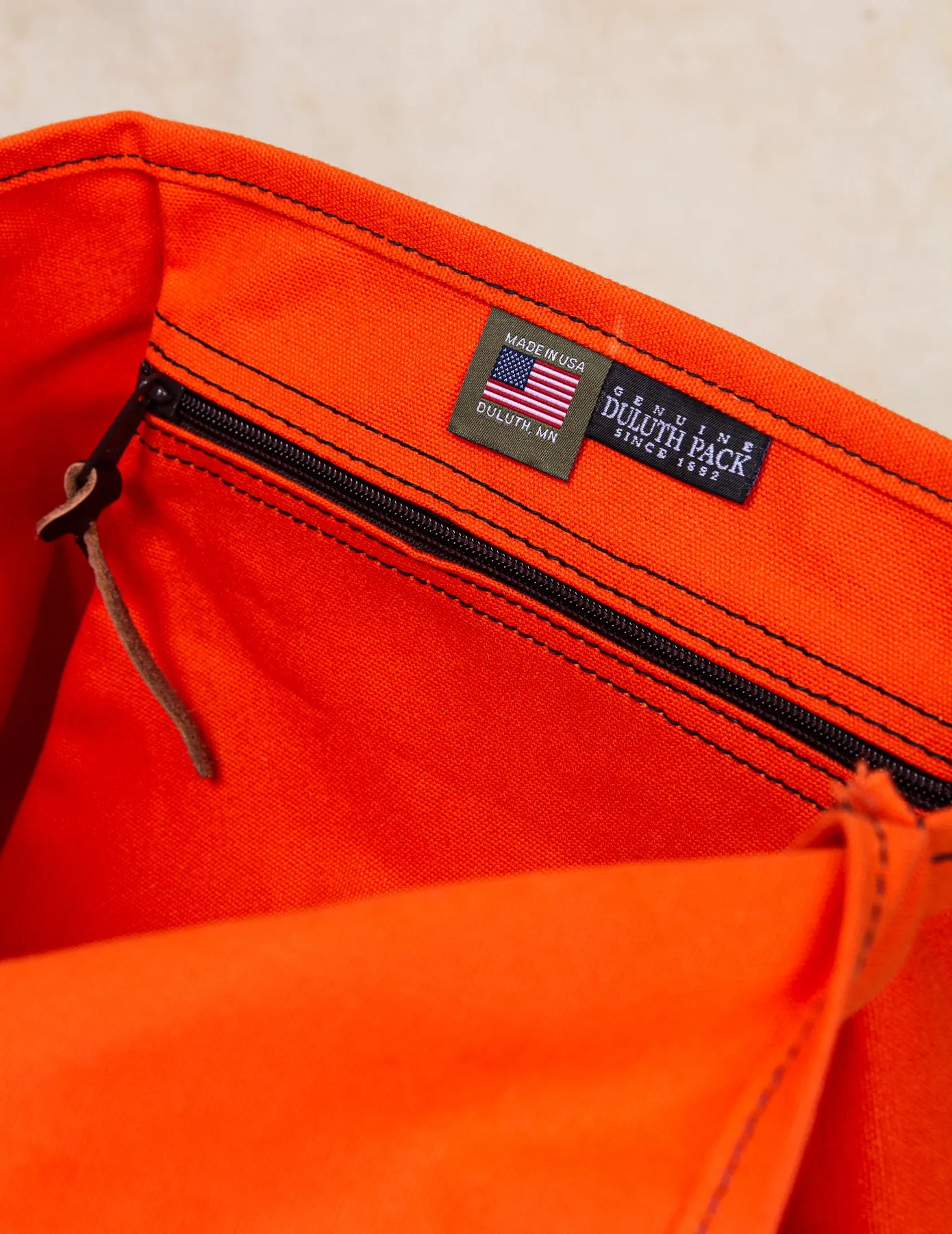 Duluth Pack #51 Orange Canvas