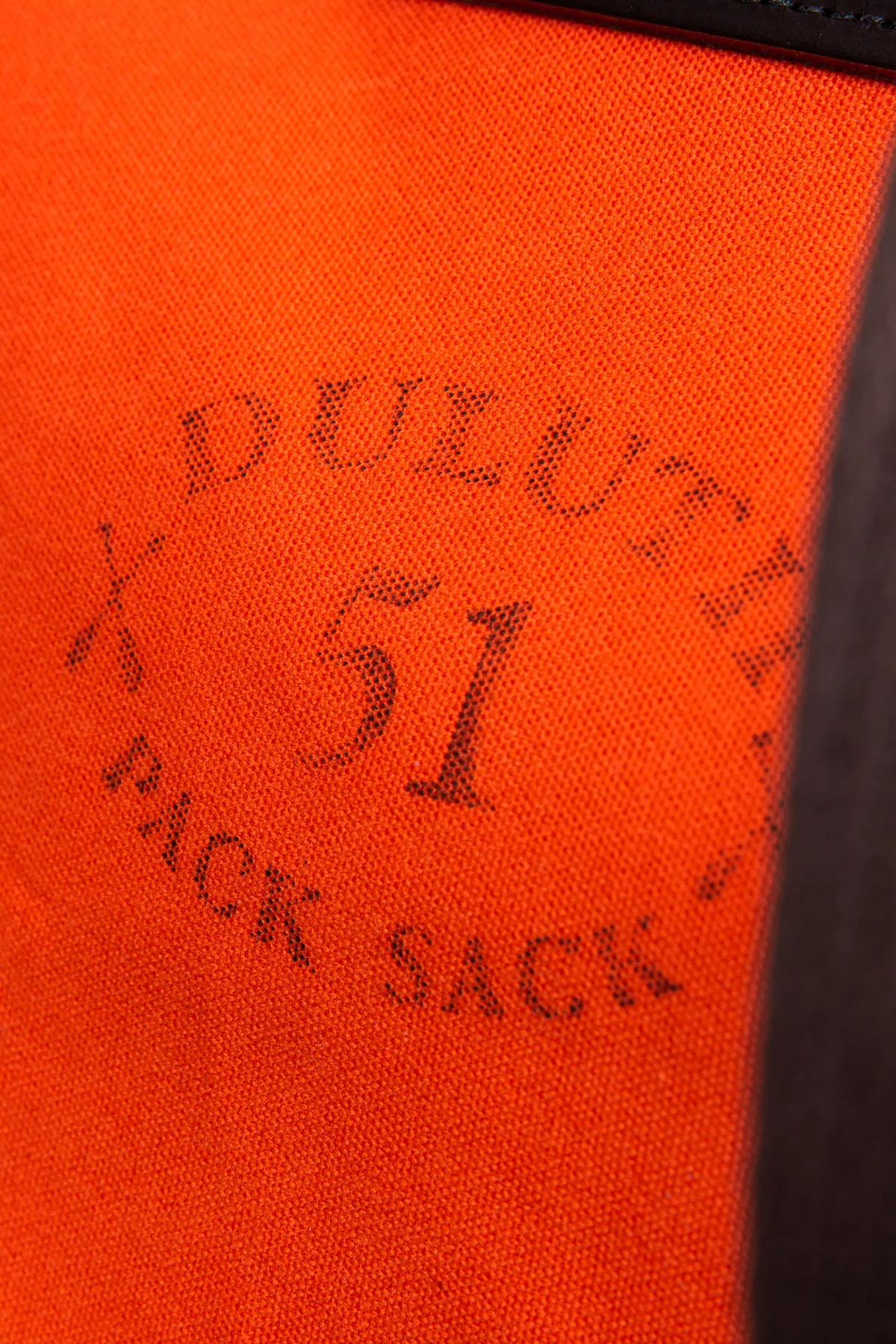 Duluth Pack #51 Orange Canvas