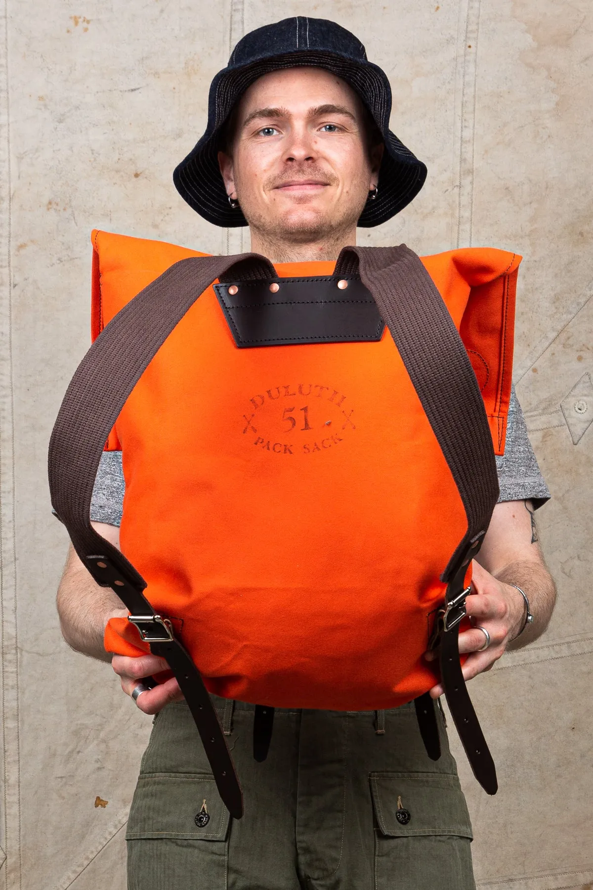 Duluth Pack #51 Orange Canvas