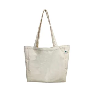 ECV-18OF Fairtrade Organic Canvas Natural Tote Bag with Extra Capacity