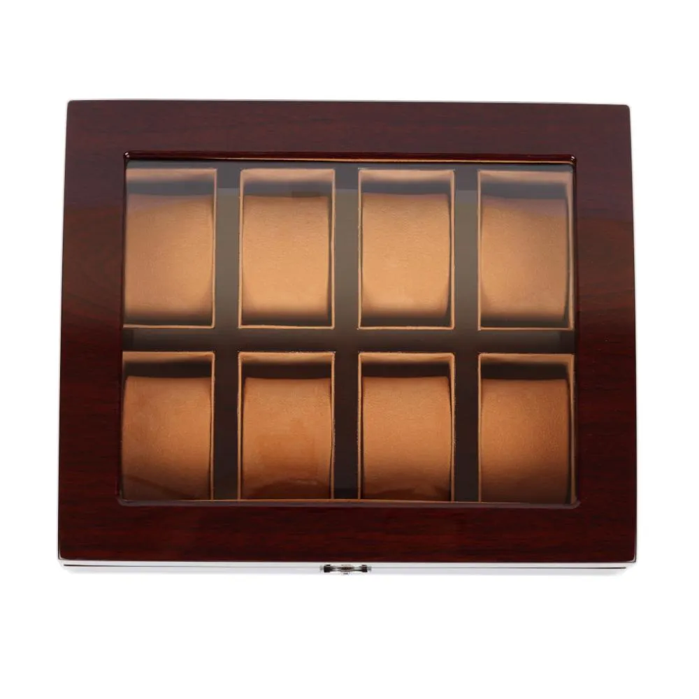 Elite Wooden Watchbox: 8 Slots