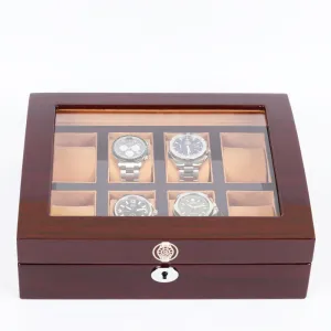 Elite Wooden Watchbox: 8 Slots