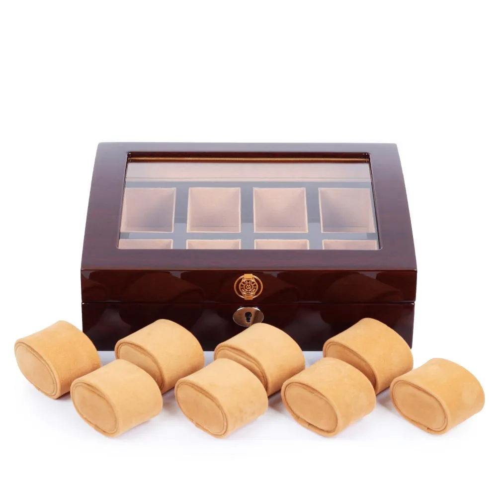 Elite Wooden Watchbox: 8 Slots