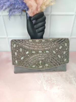 Embroidered Flap Bag
