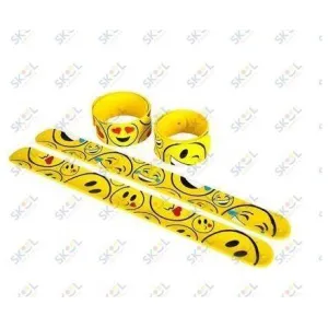 Emoji Slap Bracelets 12/pk