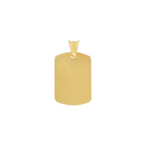Engravable Men's Dog Tag Charm
