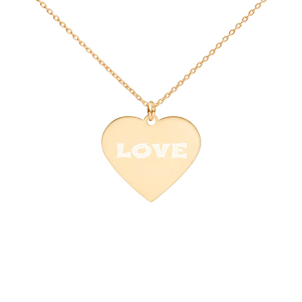 Engraved Heart Necklace