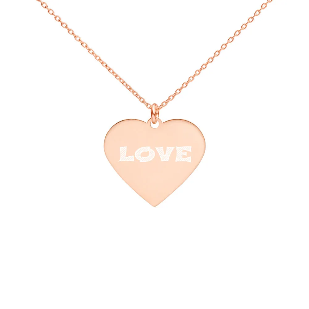 Engraved Heart Necklace