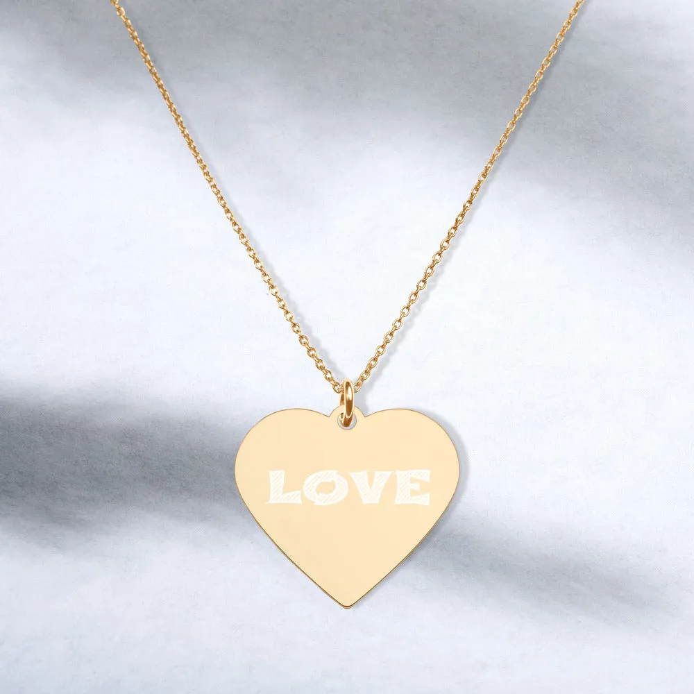 Engraved Heart Necklace