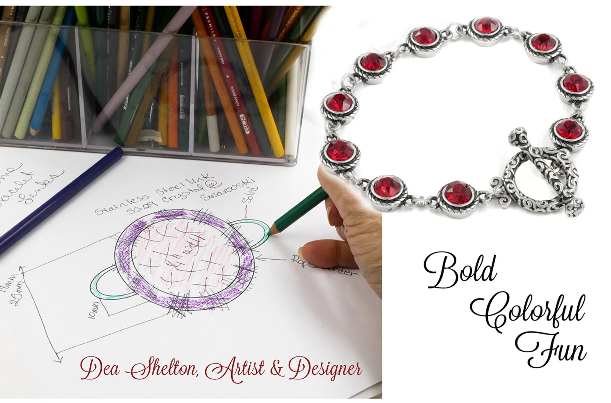 Engraved Pink Flamingo Crystal Bracelet