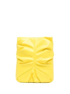 ESME CLUTCH WITH A TWIST DETAIL YEL