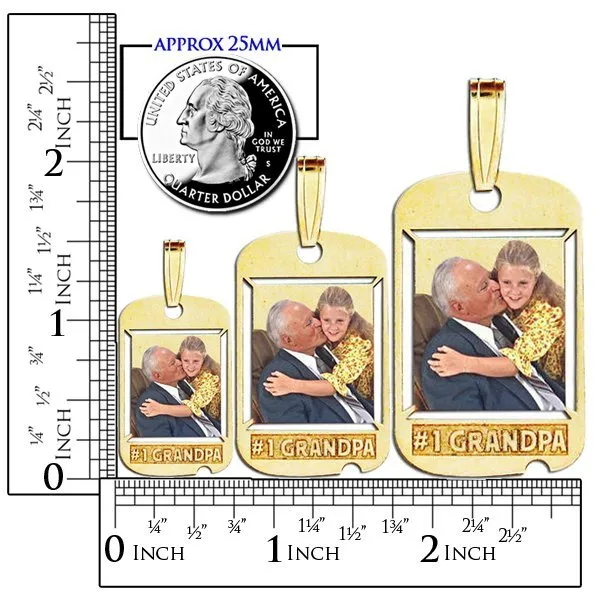 Etched #1 Grandpa Pendant Jewelry