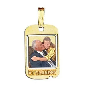 Etched #1 Grandpa Pendant Jewelry