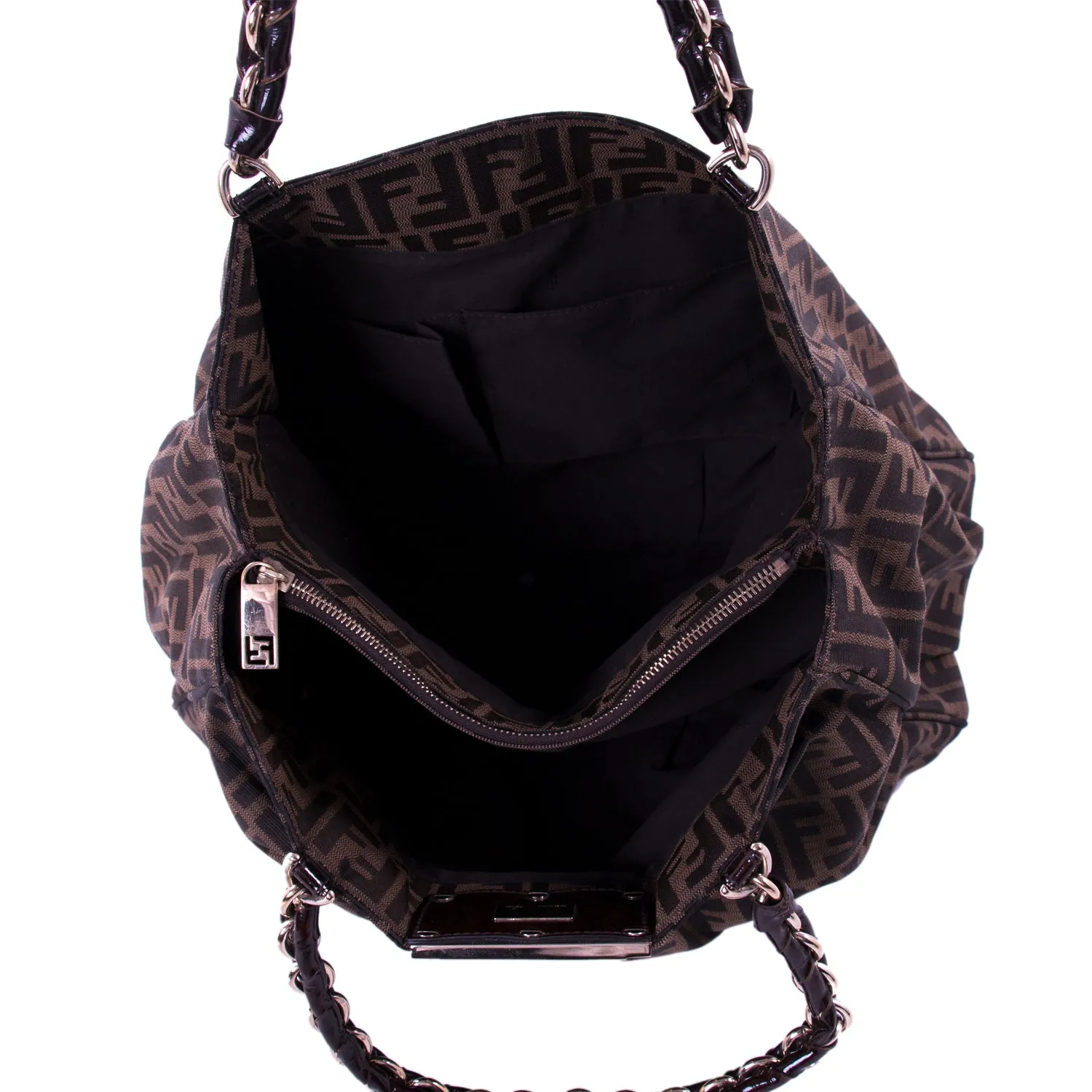 Fendi Mia Zucca Large Canvas Bag