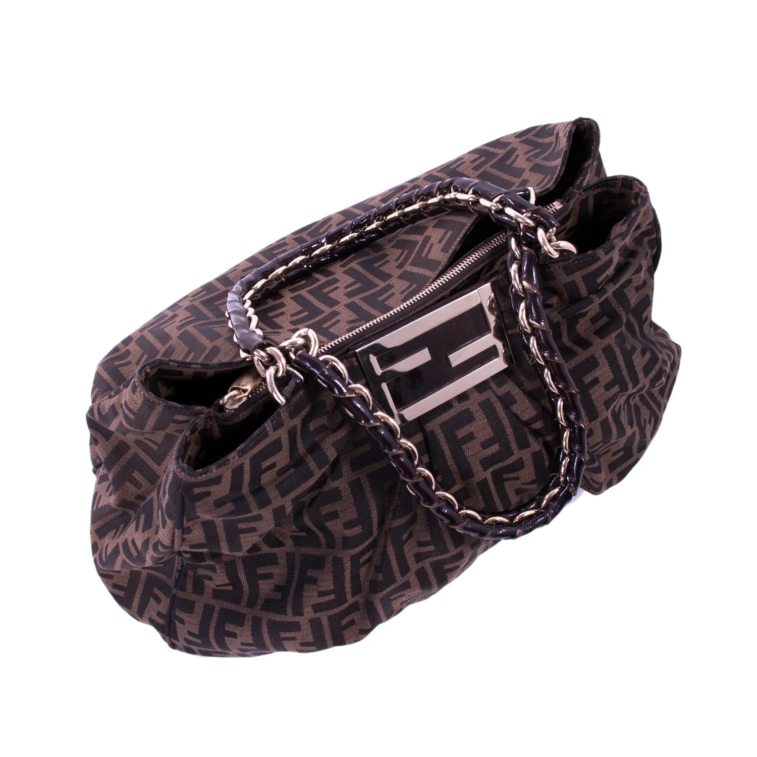 Fendi Mia Zucca Large Canvas Bag