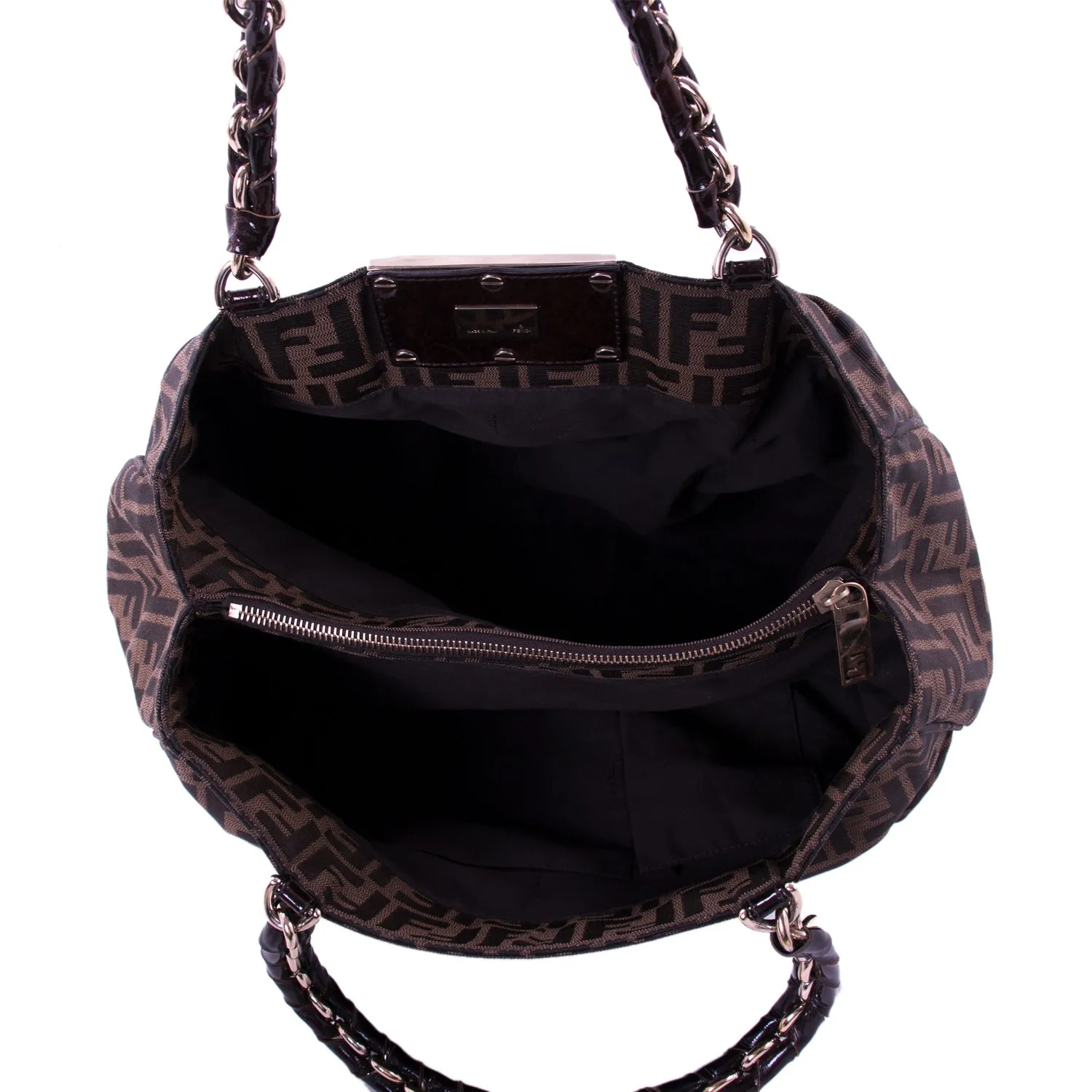 Fendi Mia Zucca Large Canvas Bag