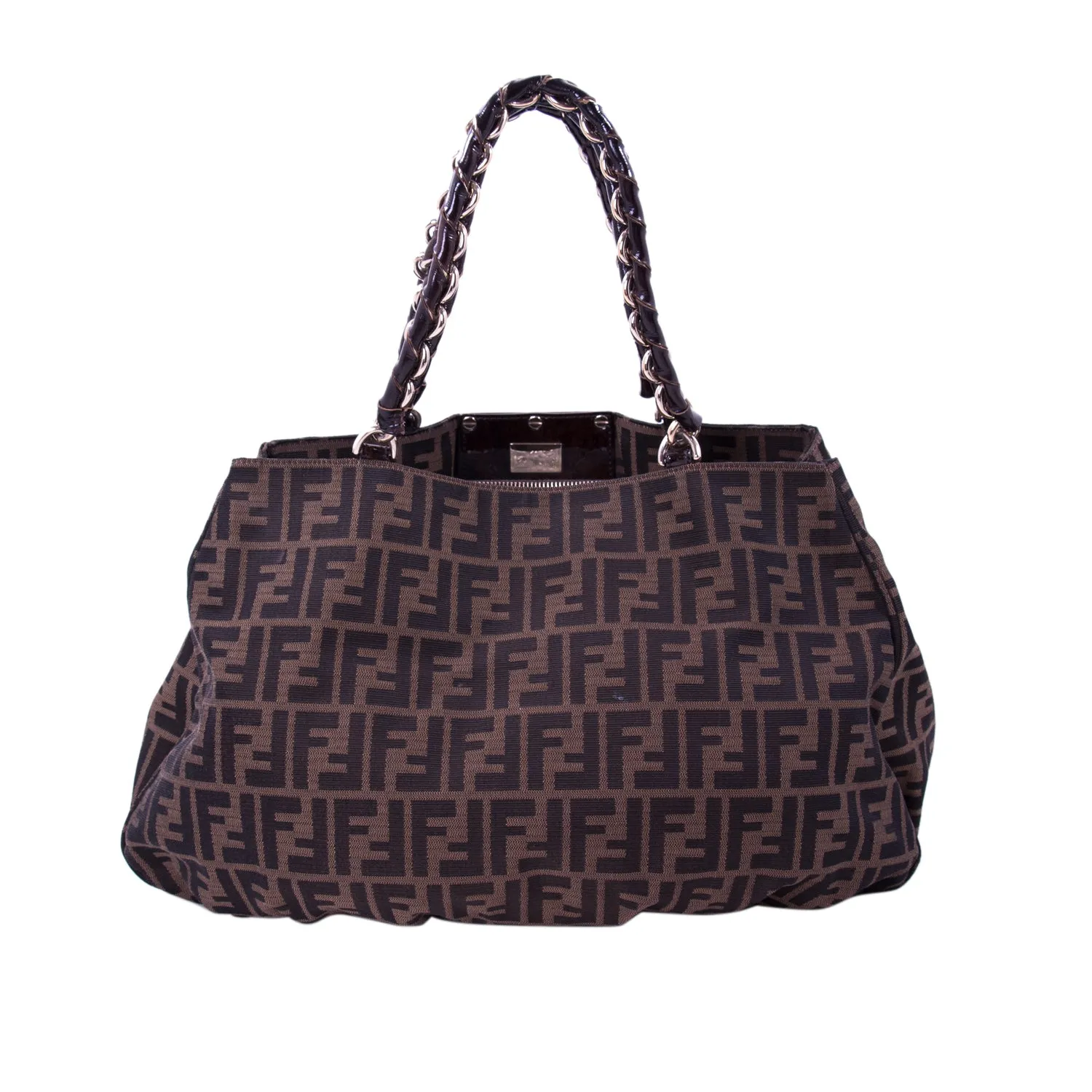 Fendi Mia Zucca Large Canvas Bag