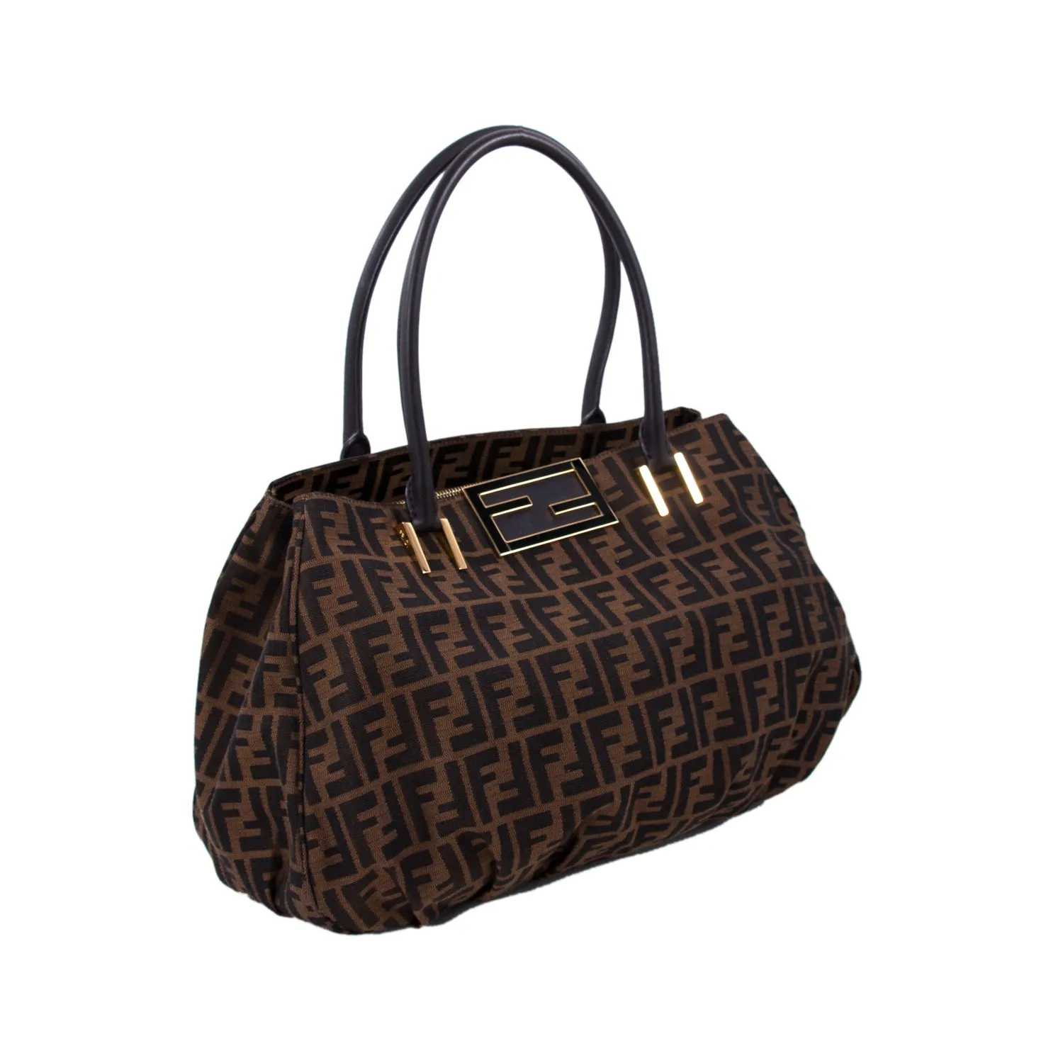 Fendi Zucca Canvas Hobo Bag