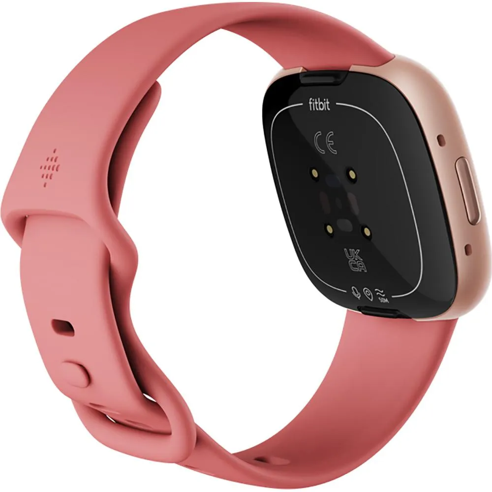 Fitbit Versa 4 Fitness Smartwatch, Pink Sand/Copper Rose Aluminum