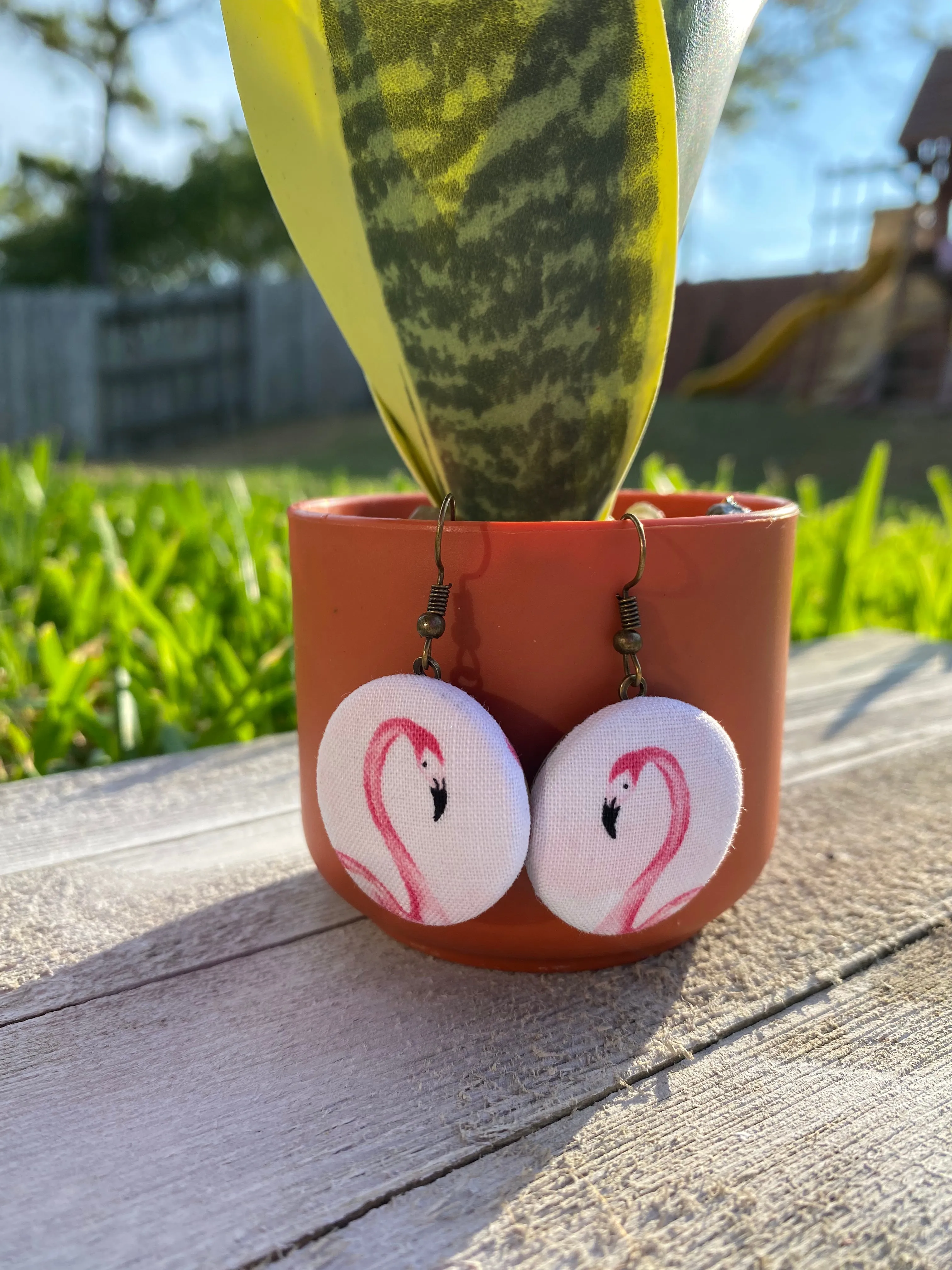 Flamingo Dangle Earrings