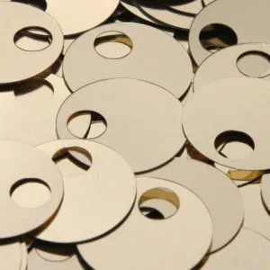 Flat Round Top Large Hole Sequin #41 Gold (Metallic)