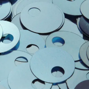 Flat Round Top Large Hole Sequin #45 Light Blue (Metallic)