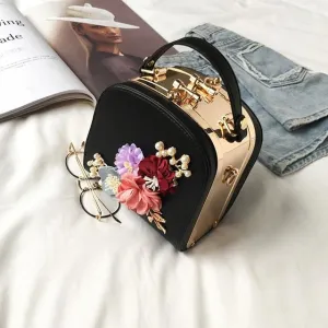 Flower Shoulder Diagonal Handbag