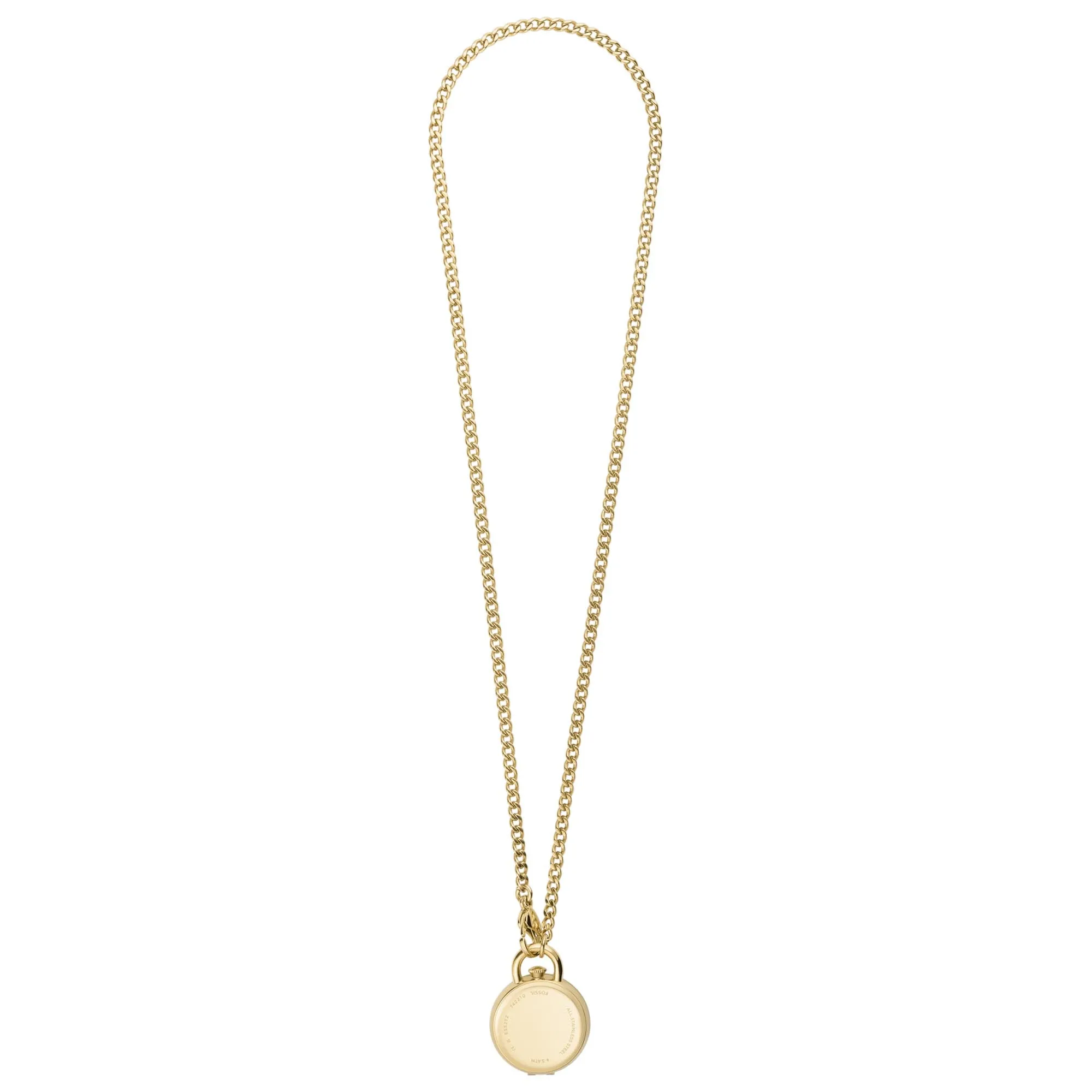 Fossil Jacqueline Gold Watch Locket Necklace