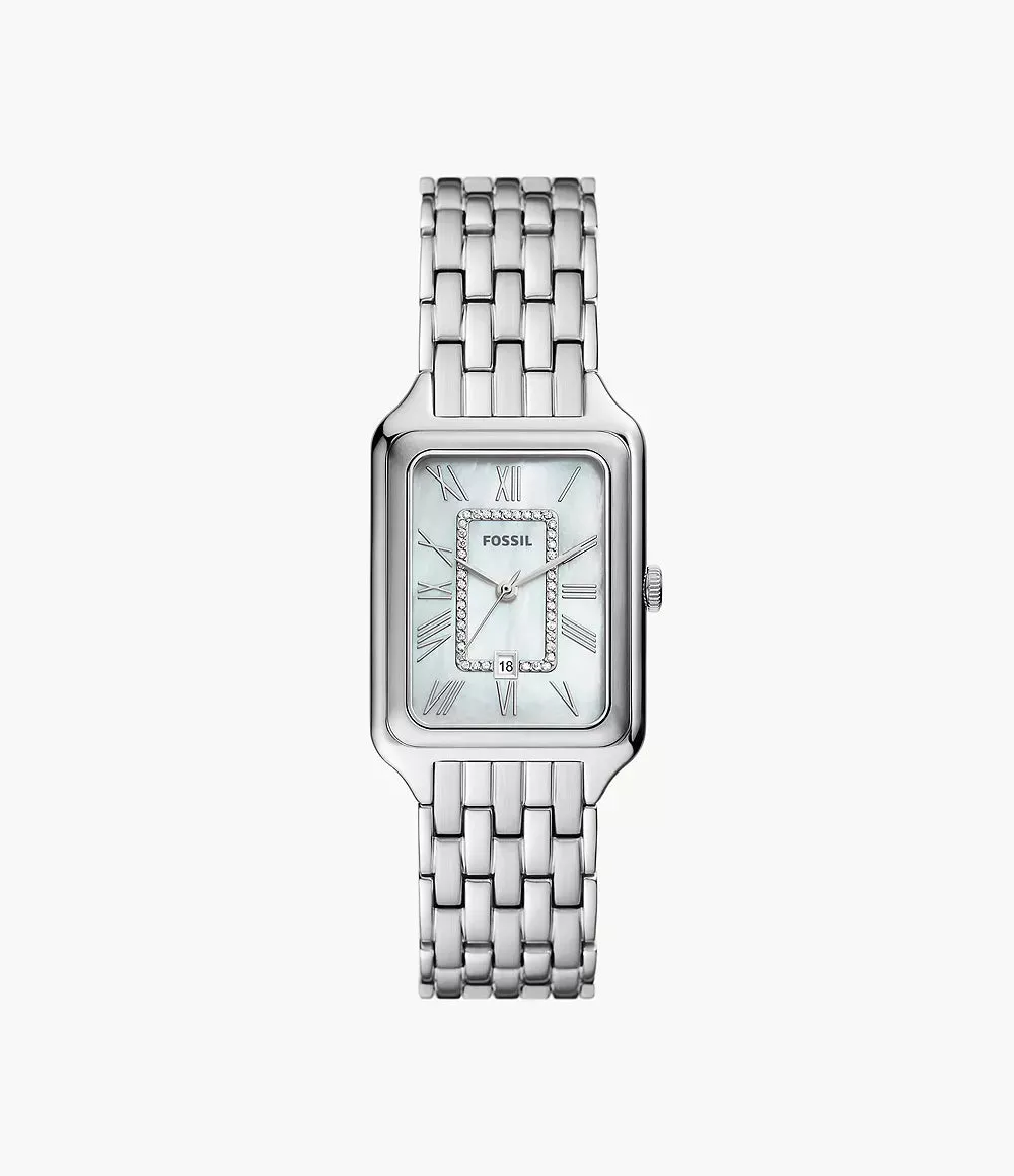 Fossil Raquel Three-Hand Date Stainless Steel 26mm Ladies Watch
