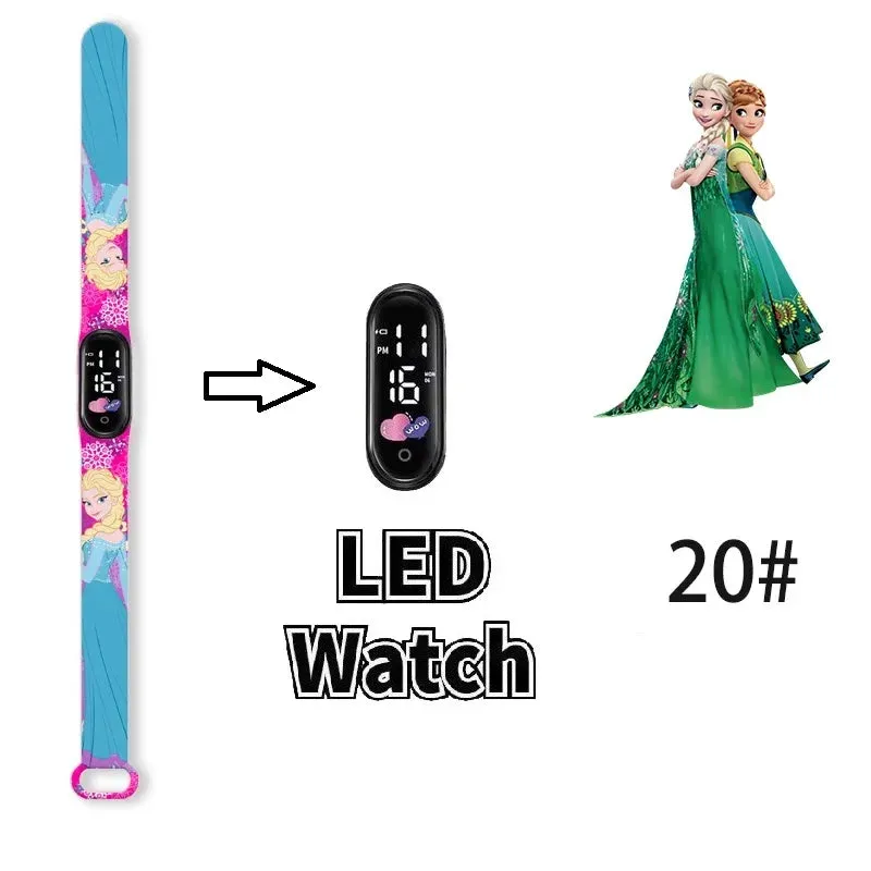 Frozen Princess Elsa Children Watches for Girls Sport Bracelet LED Women Watch Kids Electronic Digital Clock kids watch gifts