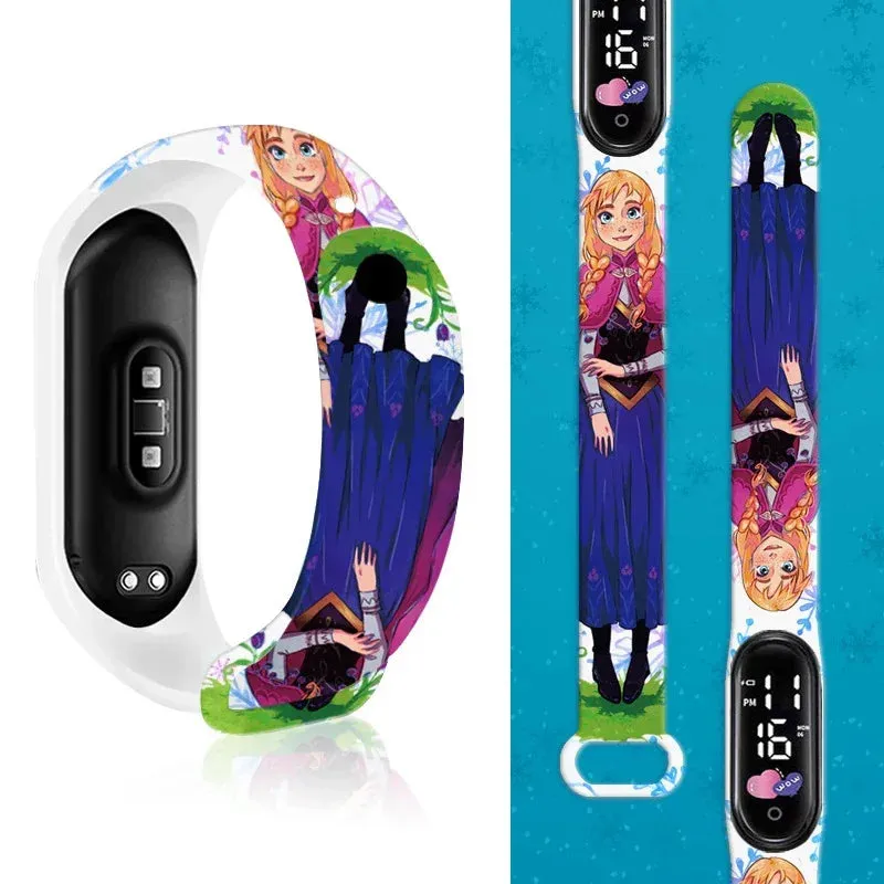 Frozen Princess Elsa Children Watches for Girls Sport Bracelet LED Women Watch Kids Electronic Digital Clock kids watch gifts