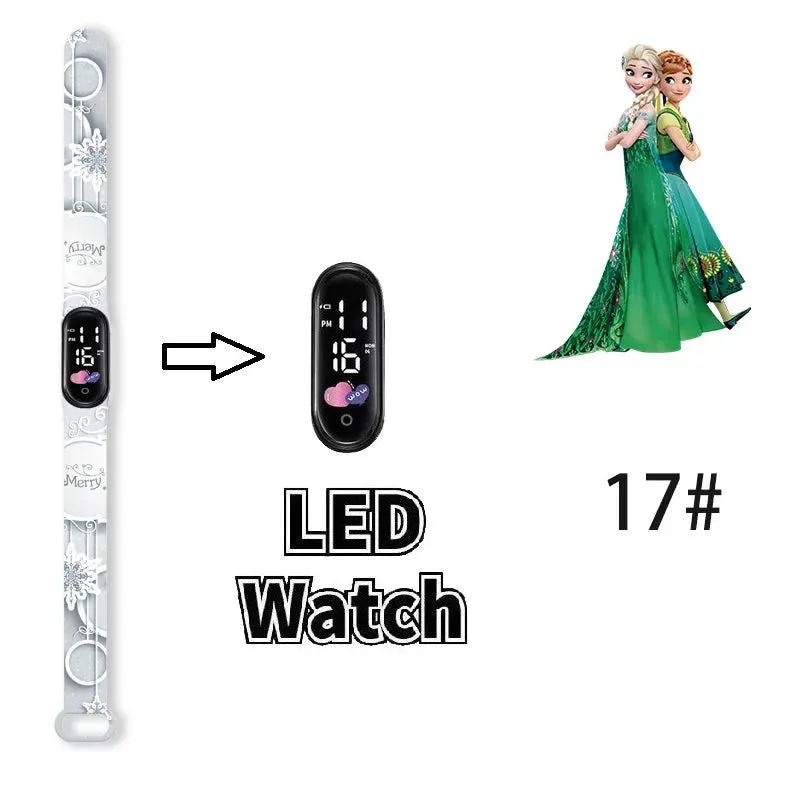 Frozen Princess Elsa Children Watches for Girls Sport Bracelet LED Women Watch Kids Electronic Digital Clock kids watch gifts
