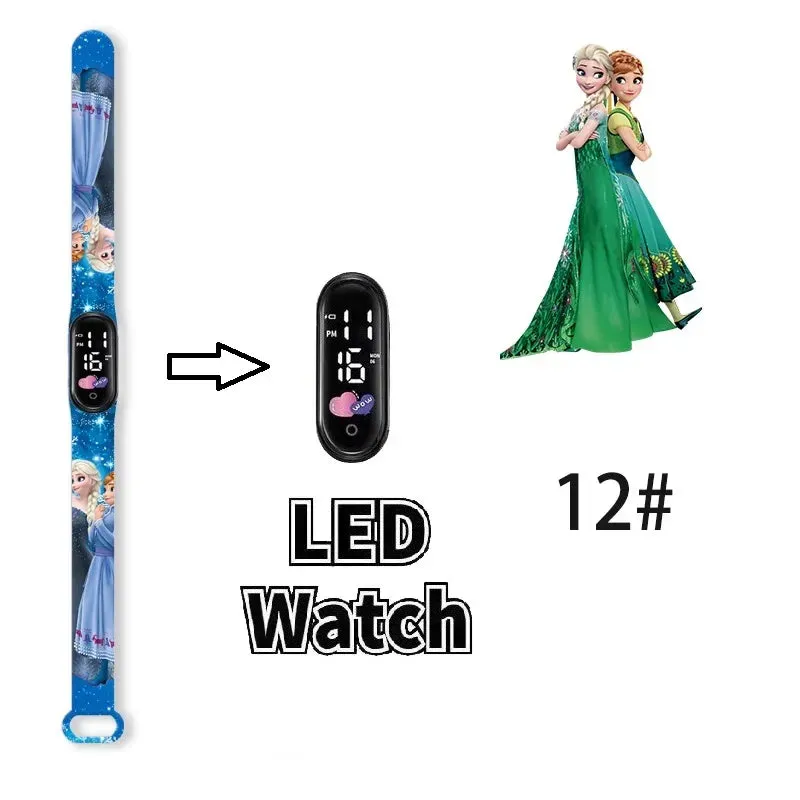 Frozen Princess Elsa Children Watches for Girls Sport Bracelet LED Women Watch Kids Electronic Digital Clock kids watch gifts