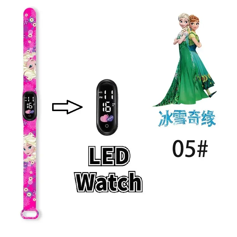 Frozen Princess Elsa Children Watches for Girls Sport Bracelet LED Women Watch Kids Electronic Digital Clock kids watch gifts