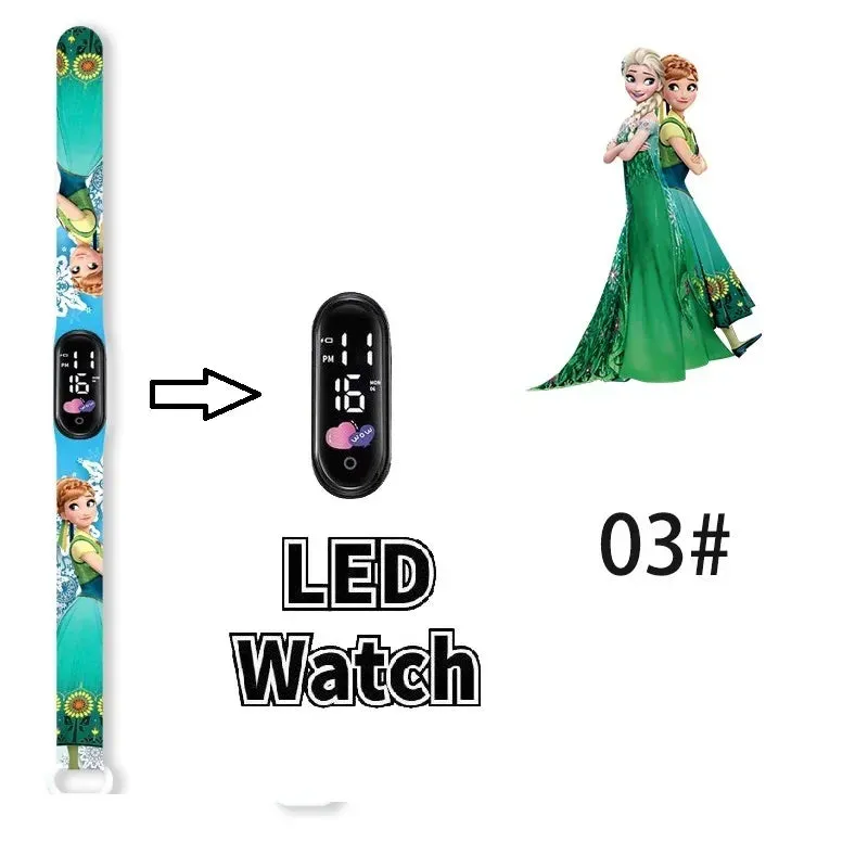 Frozen Princess Elsa Children Watches for Girls Sport Bracelet LED Women Watch Kids Electronic Digital Clock kids watch gifts