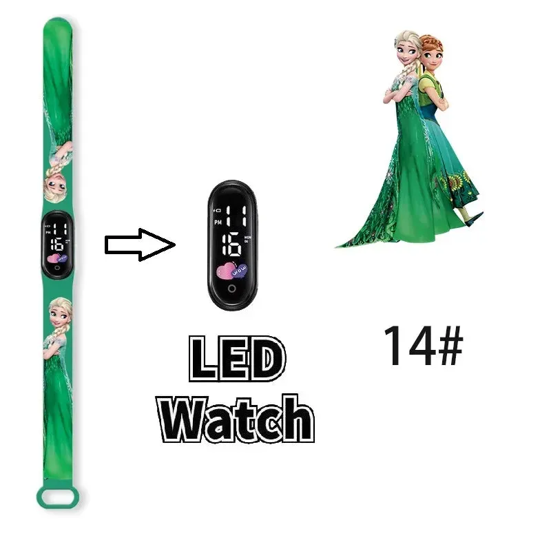 Frozen Princess Elsa Children Watches for Girls Sport Bracelet LED Women Watch Kids Electronic Digital Clock kids watch gifts
