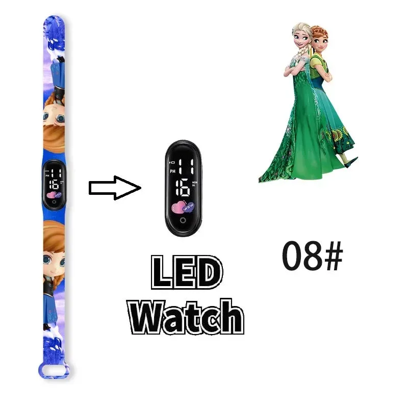 Frozen Princess Elsa Children Watches for Girls Sport Bracelet LED Women Watch Kids Electronic Digital Clock kids watch gifts