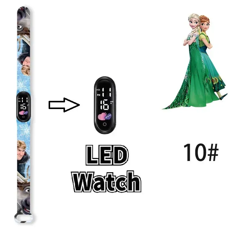 Frozen Princess Elsa Children Watches for Girls Sport Bracelet LED Women Watch Kids Electronic Digital Clock kids watch gifts