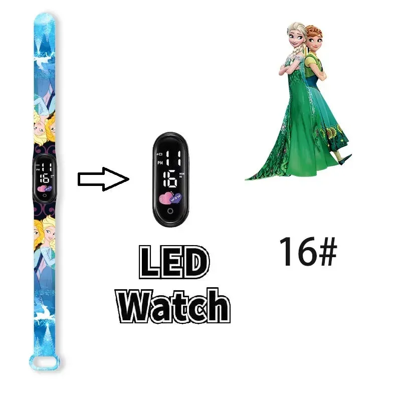Frozen Princess Elsa Children Watches for Girls Sport Bracelet LED Women Watch Kids Electronic Digital Clock kids watch gifts