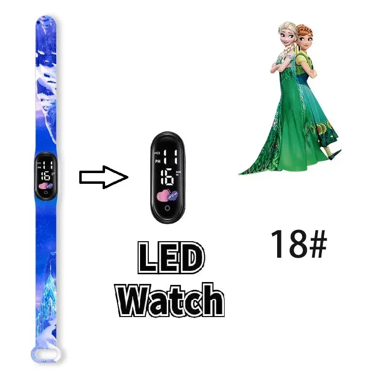 Frozen Princess Elsa Children Watches for Girls Sport Bracelet LED Women Watch Kids Electronic Digital Clock kids watch gifts