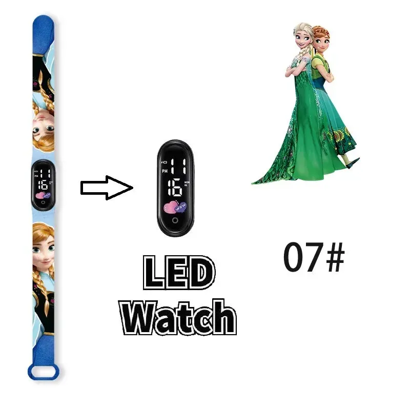 Frozen Princess Elsa Children Watches for Girls Sport Bracelet LED Women Watch Kids Electronic Digital Clock kids watch gifts