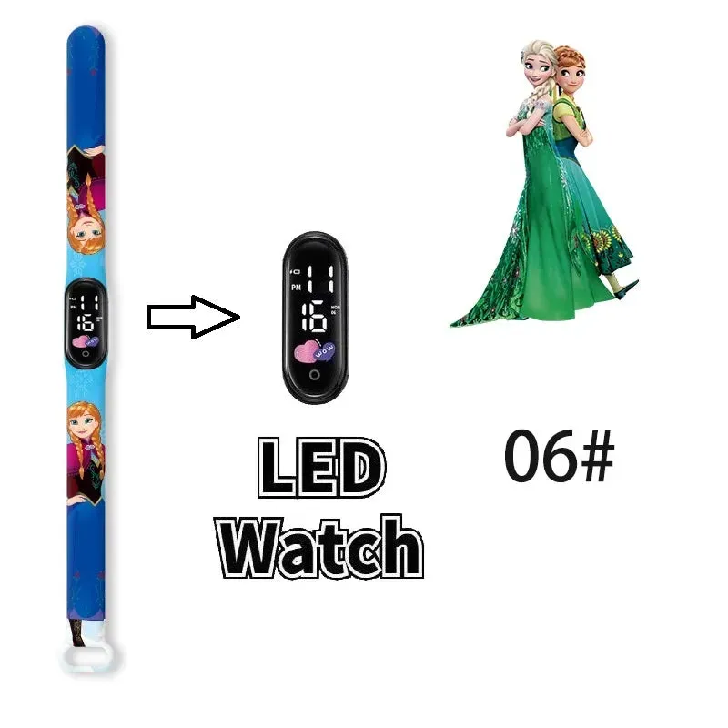Frozen Princess Elsa Children Watches for Girls Sport Bracelet LED Women Watch Kids Electronic Digital Clock kids watch gifts