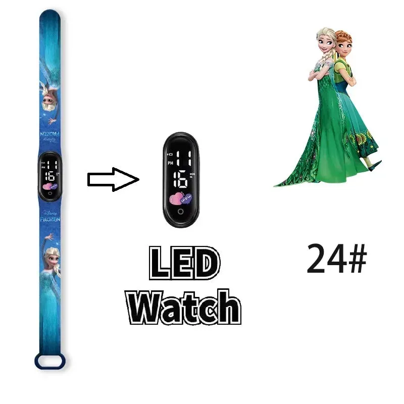 Frozen Princess Elsa Children Watches for Girls Sport Bracelet LED Women Watch Kids Electronic Digital Clock kids watch gifts