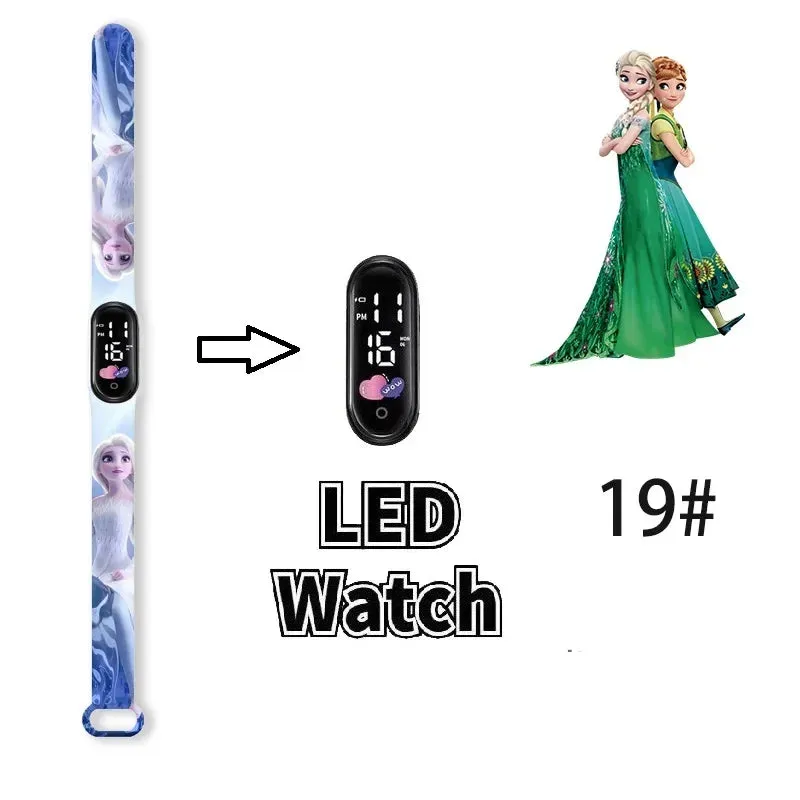 Frozen Princess Elsa Children Watches for Girls Sport Bracelet LED Women Watch Kids Electronic Digital Clock kids watch gifts
