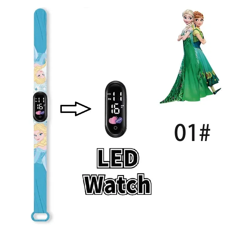 Frozen Princess Elsa Children Watches for Girls Sport Bracelet LED Women Watch Kids Electronic Digital Clock kids watch gifts